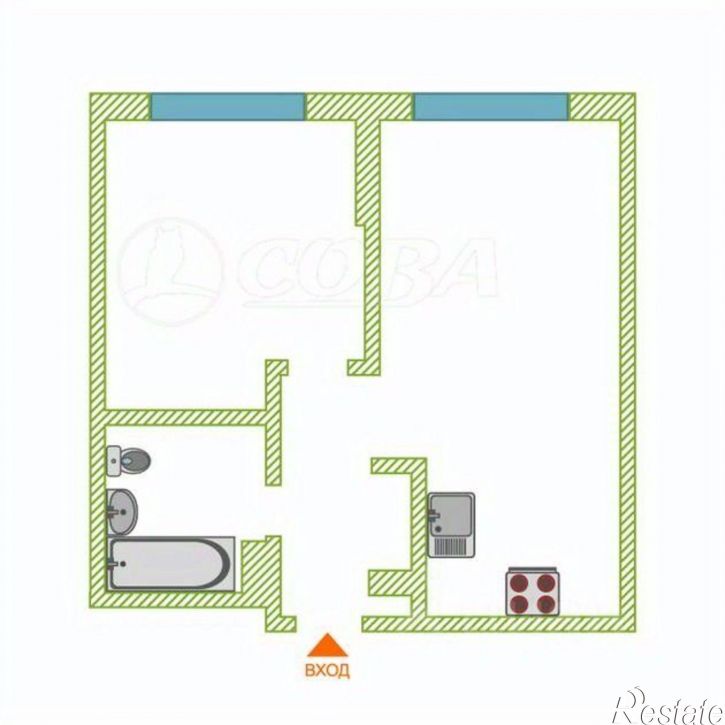 1-комн квартира ул Тимофея Чаркова, 87,  д. 87