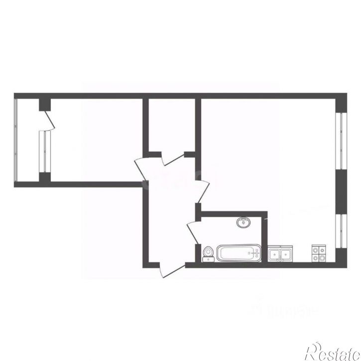 1-комн квартира улица Республики, 90,  д. 90