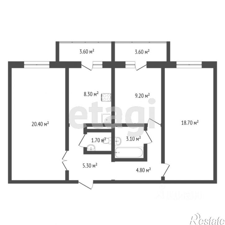 3-комн квартира улица Домостроителей, 14 к1,  д. 14 к1