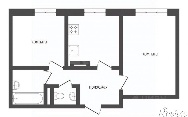 2-комн квартира ул Ставропольская, 160,  д. 160