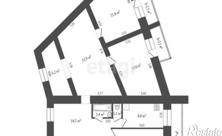 3-комн квартира улица Революции, 181,  д. 181