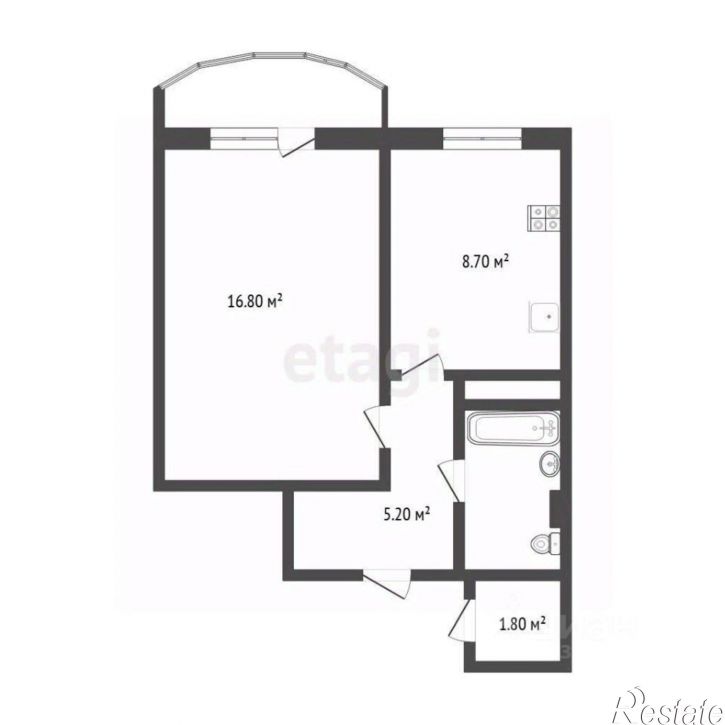 1-комн квартира ул Героев космоса, 19,  д. 19