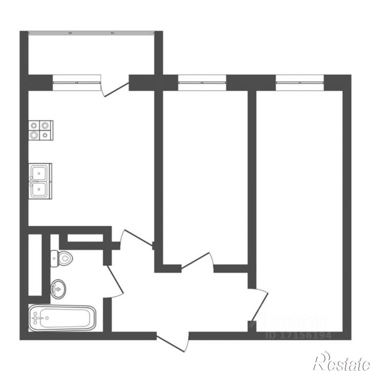 2-комн квартира Широтная улица, 96 к3,  д. 96 к3