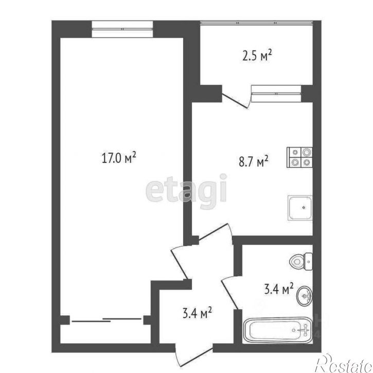 1-комн квартира улица Ветеранов Труда, 9А к3,  д. 9А к3