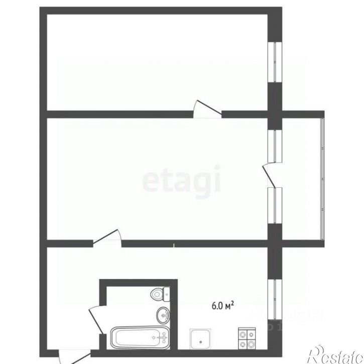 2-комн квартира ул Севастопольская, 35,  д. 35