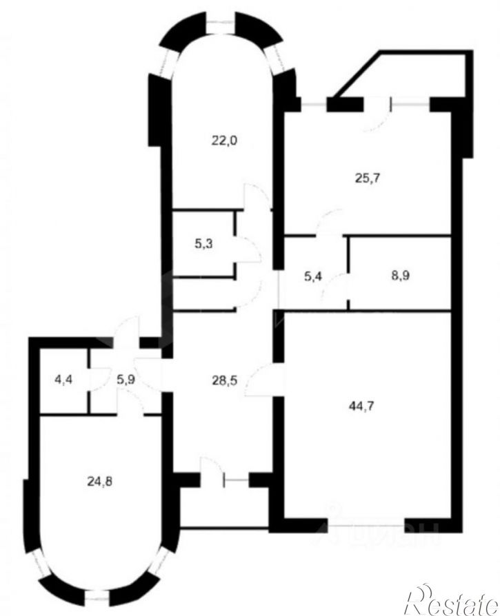 3-комн квартира ул Даудельная, 4,  д. 4