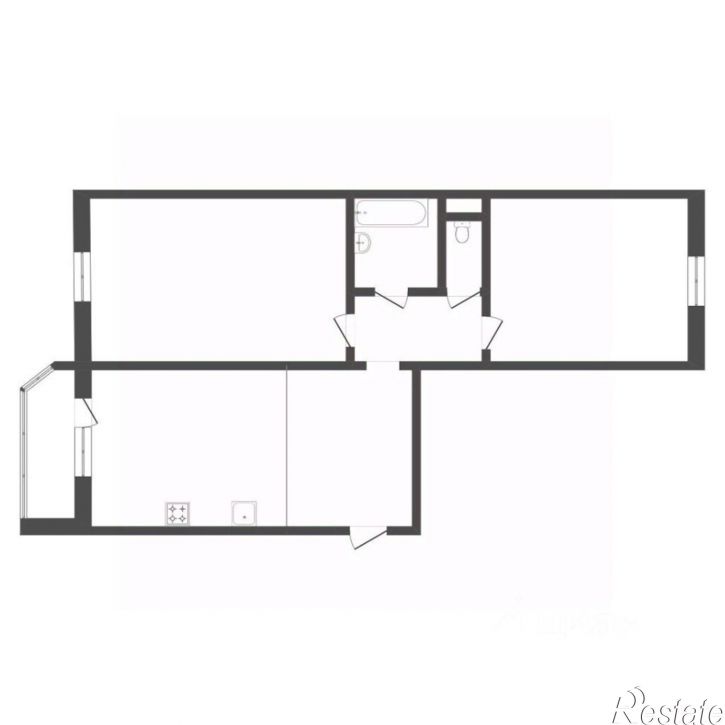2-комн квартира ул Кремлевская, 87,  д. 87