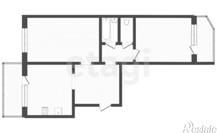 2-комн квартира Майский пр-д, 1 1,  д. 1 1,  к. 1