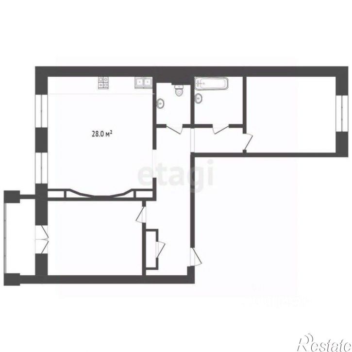 3-комн квартира ул Домостроителей, 34,  д. 34