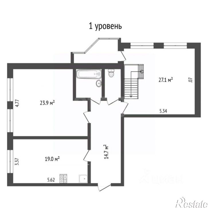 4-комн квартира ул Софьи Ковалевской, 6,  д. 6