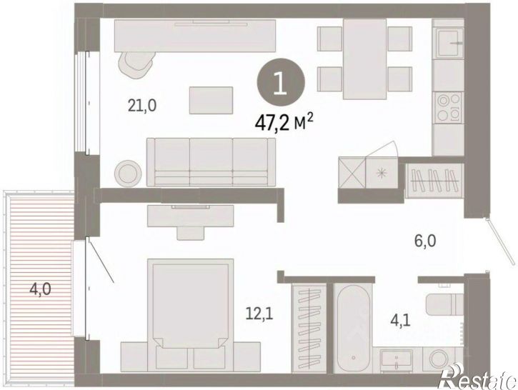2-комн квартира в новом доме ул Холодильная, 65/2,  д. 65/2