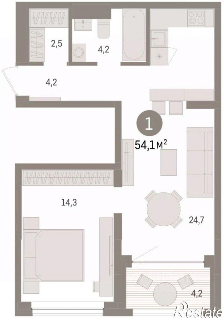 2-комн квартира в новом доме ул Урайская, 59,  д. 59