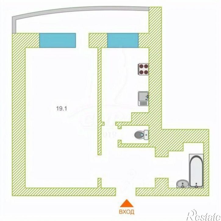 1-комн квартира ул Республики, 92,  д. 92