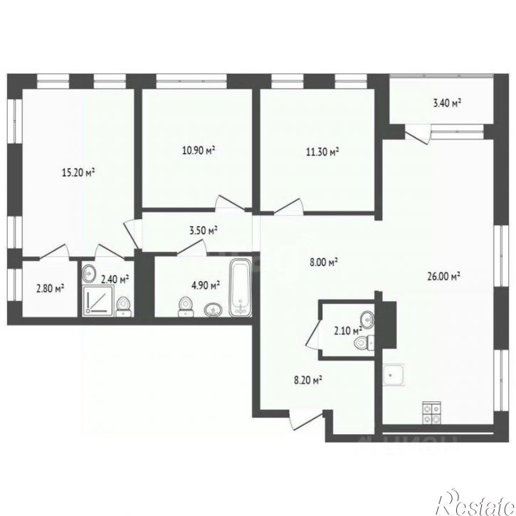 3-комн квартира ул Энергетиков, 42 5,  д. 42 5,  к. 5