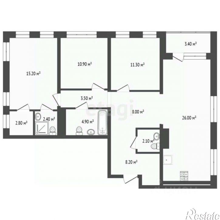 3-комн квартира ул Энергетиков, 42 5,  д. 42 5,  к. 5