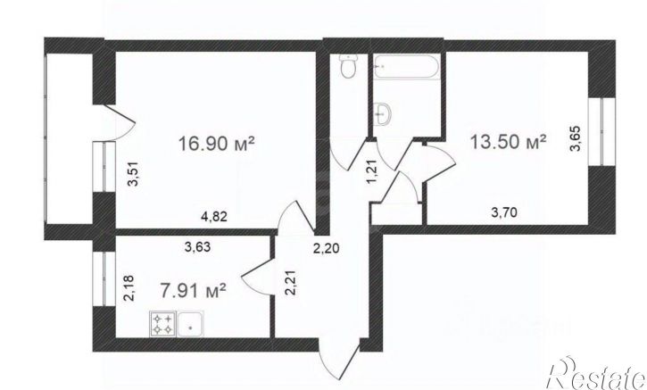 2-комн квартира ул Садовая, 121а,  д. 121а