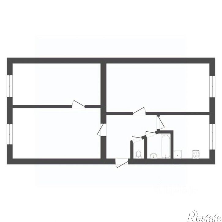 3-комн квартира ул Комбинатская, 38,  д. 38