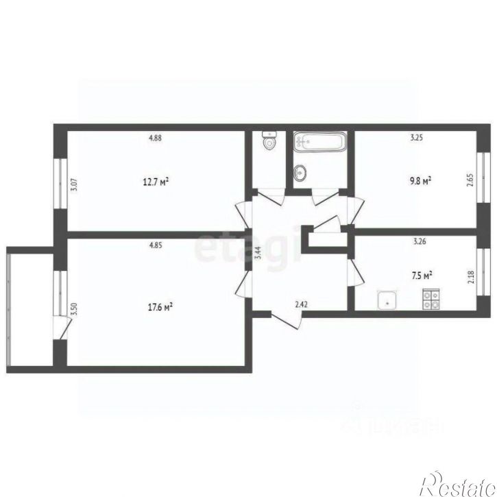 3-комн квартира ул Садовая, 121а,  д. 121а