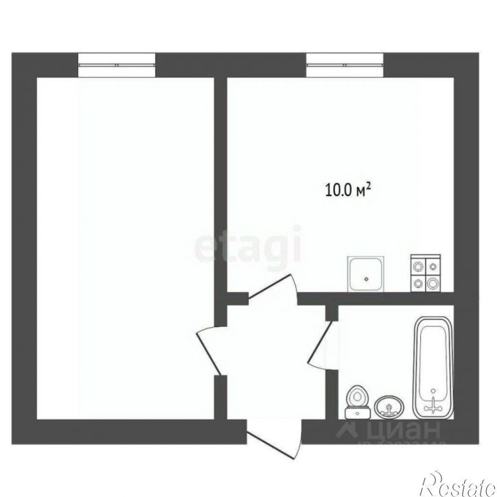 1-комн квартира ул Пермякова, 7а,  д. 7а