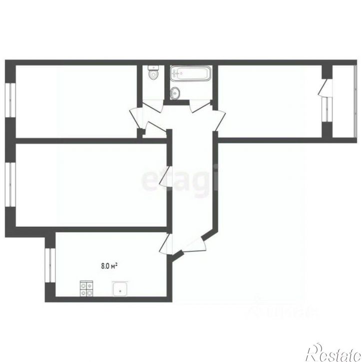 3-комн квартира ул Широтная, 35,  д. 35