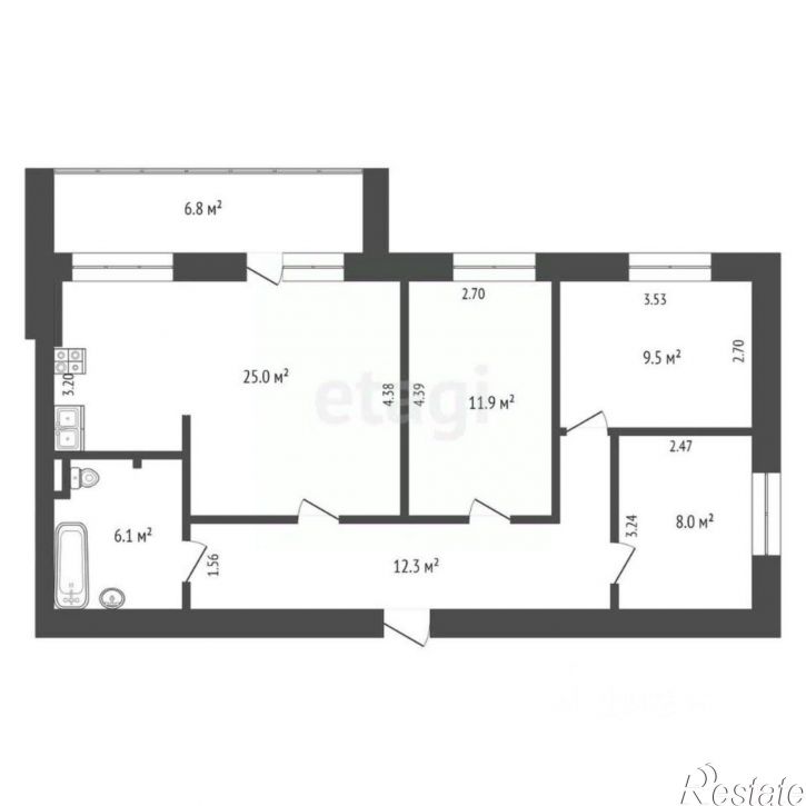 4-комн квартира ул Ленина, 57 3,  д. 57 3,  к. 3