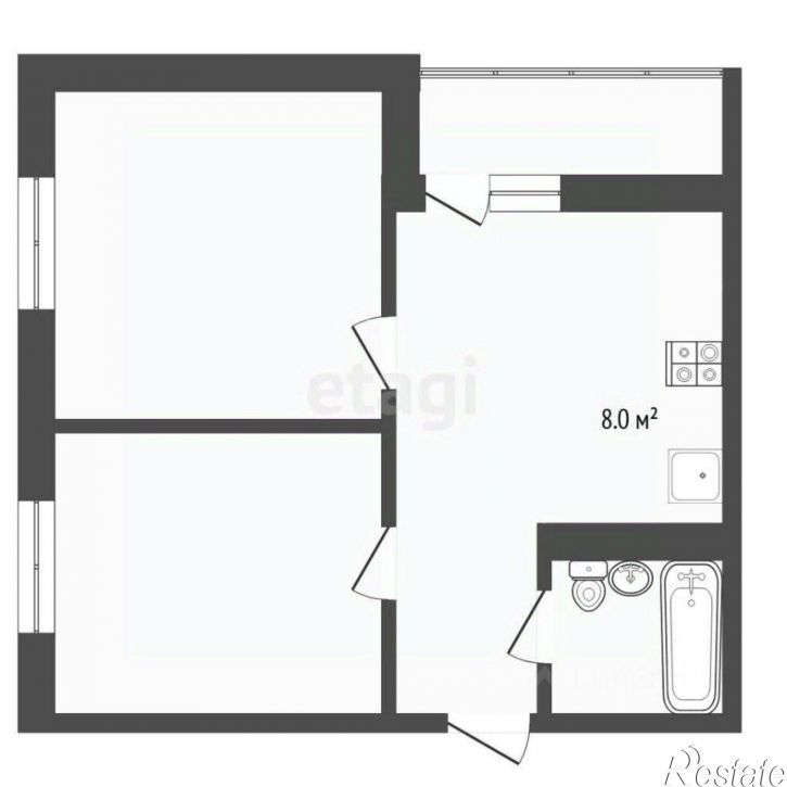 2-комн квартира ул Менжинского, 64,  д. 64
