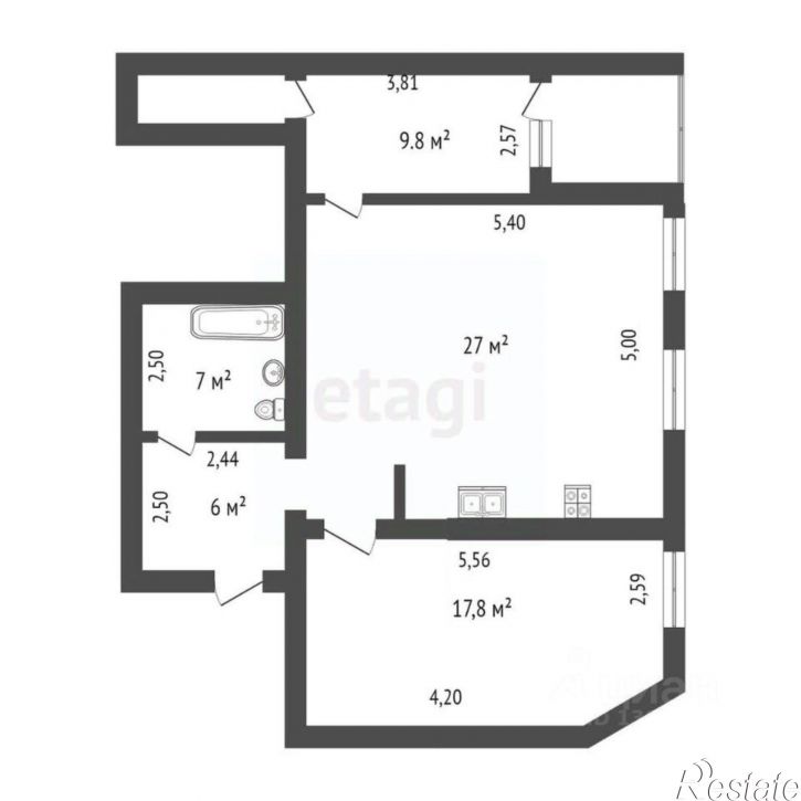 2-комн квартира Червишевский тракт, 31/1,  д. 31/1