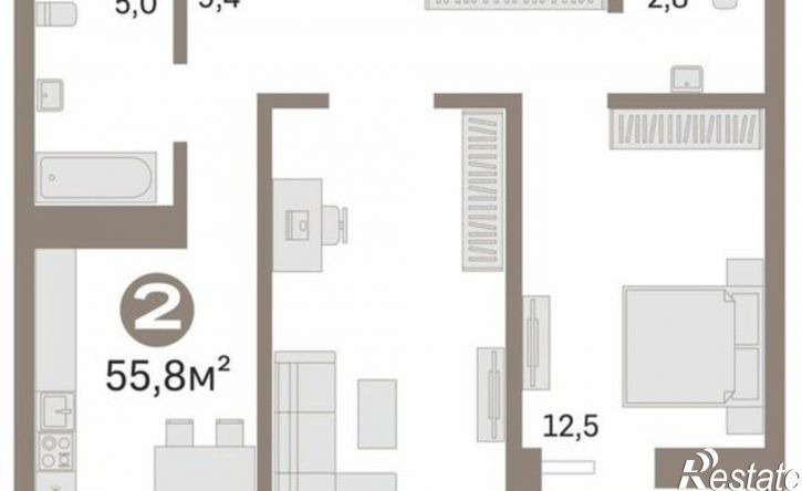 2-комн квартира ул Ветеранов труда, 11 6,  д. 11 6,  к. 6