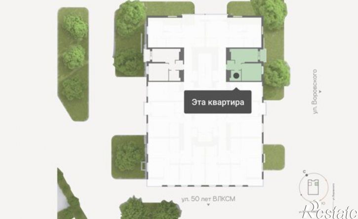 1-комн квартира ул Республики, 204а 1,  д. 204а 1,  к. 1