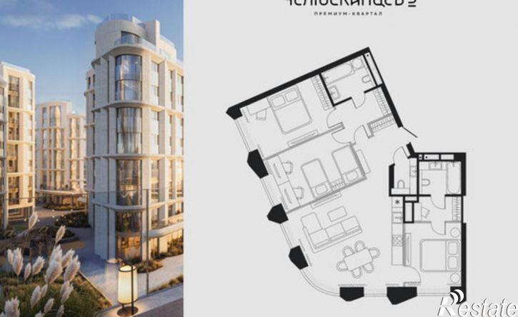 3-комн квартира в новом доме ул Дзержинского, 18,  д. 18