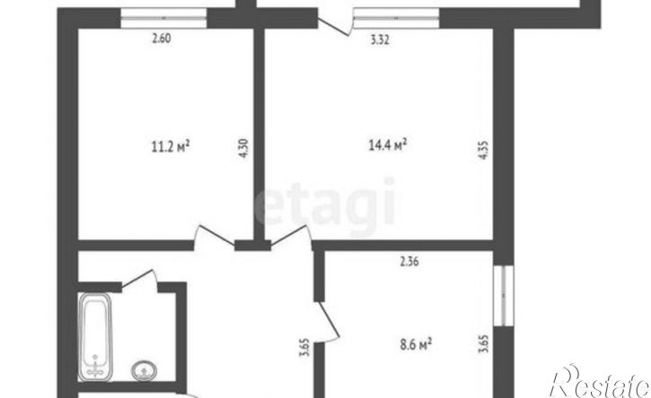 2-комн квартира ул Московский тракт, 104а,  д. 104а