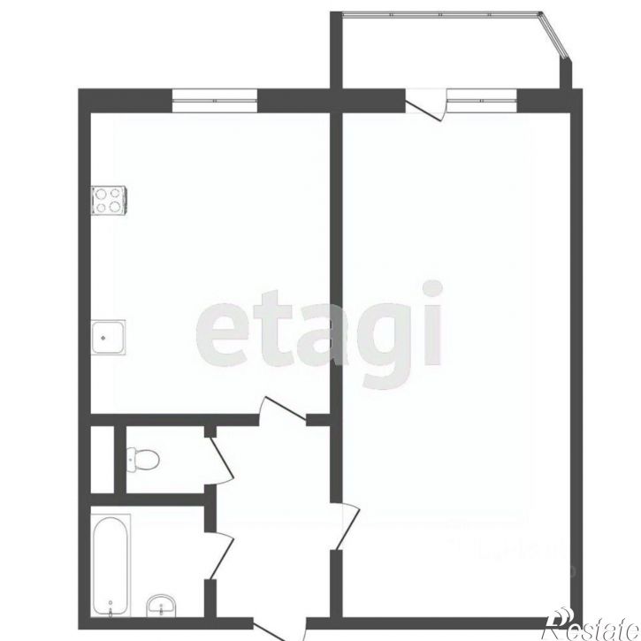 1-комн квартира ул Чернышевского, 1 2,  д. 1 2,  к. 2