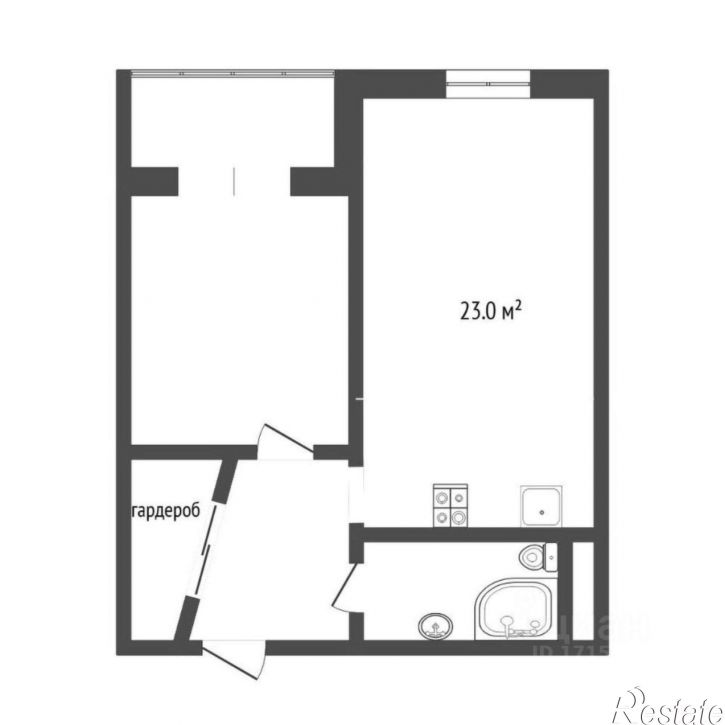 1-комн квартира ул Ямская, 86 1,  д. 86 1,  к. 1