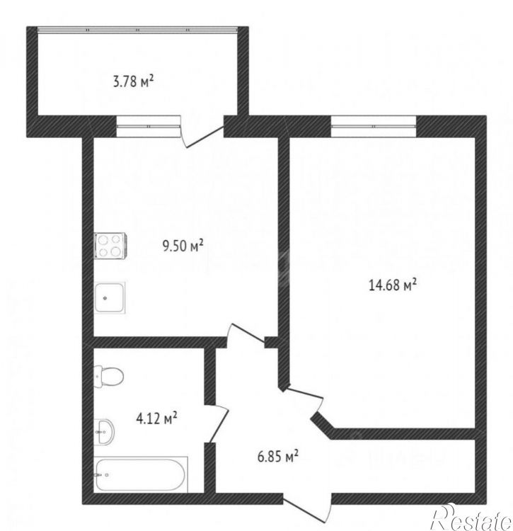 1-комн квартира ул Велижанская, 66 1,  д. 66 1,  к. 1