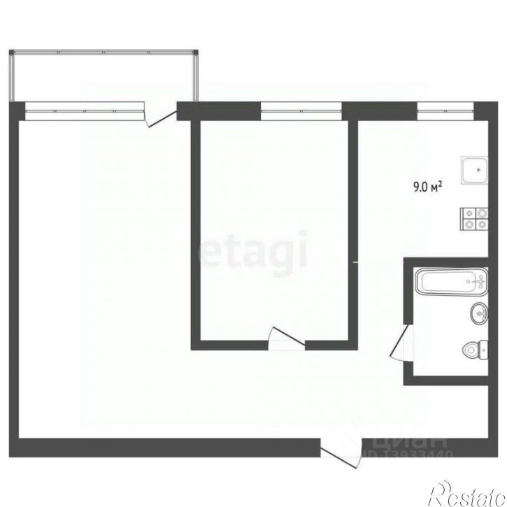 2-комн квартира ул Ямская, 96 1А,  д. 96 1А,  к. 1А