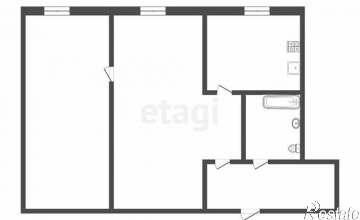 2-комн квартира ул Баумана, 27,  д. 27