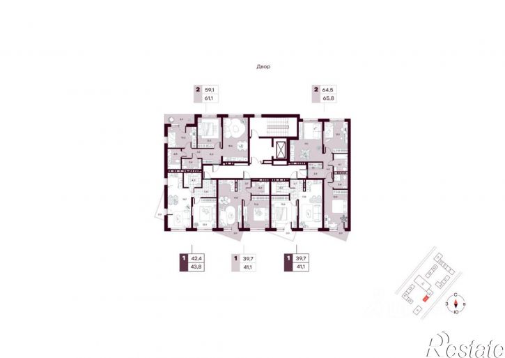 1-комн квартира в новом доме ул Заполярная, 1 1,  д. 1 1,  к. 1
