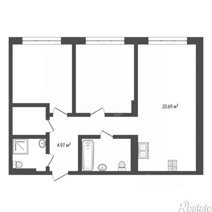 2-комн квартира ул Стройотрядовская, 10,  д. 10