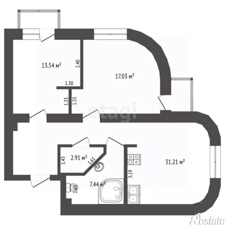 2-комн квартира ул Харьковская, 48а,  д. 48а