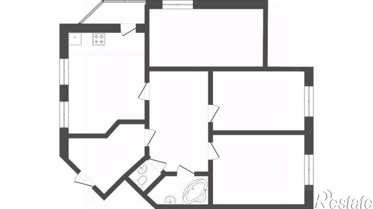 3-комн квартира ул Грибоедова, 13 2,  д. 13 2,  к. 2