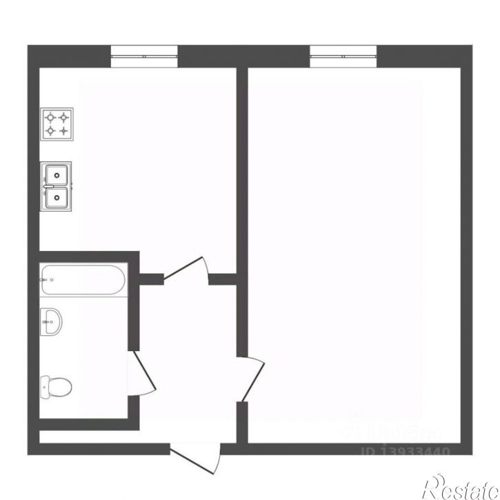1-комн квартира ул Домостроителей, 2,  д. 2