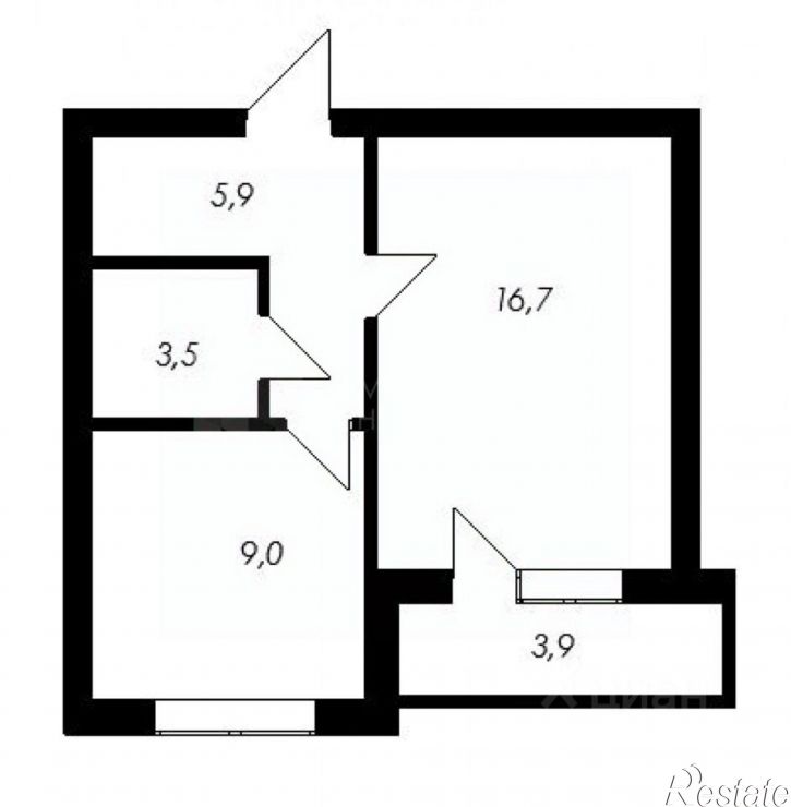 1-комн квартира ул Муравленко, 3 1,  д. 3 1,  к. 1