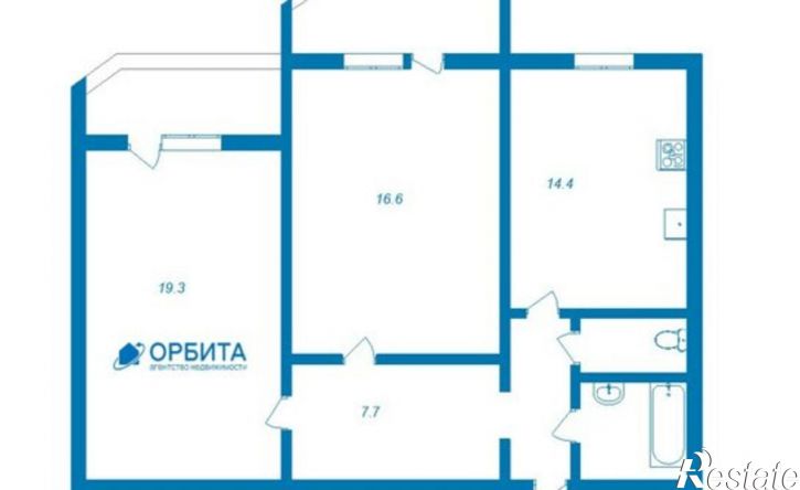 2-комн квартира ул Магнитогорская, 4,  д. 4