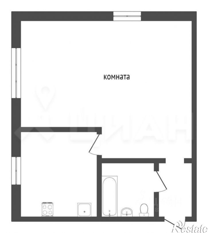 1-комн квартира ул Республики, 155,  д. 155