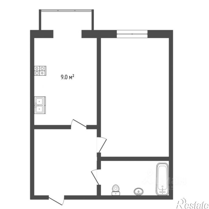 1-комн квартира ул Московский тракт, 87,  д. 87