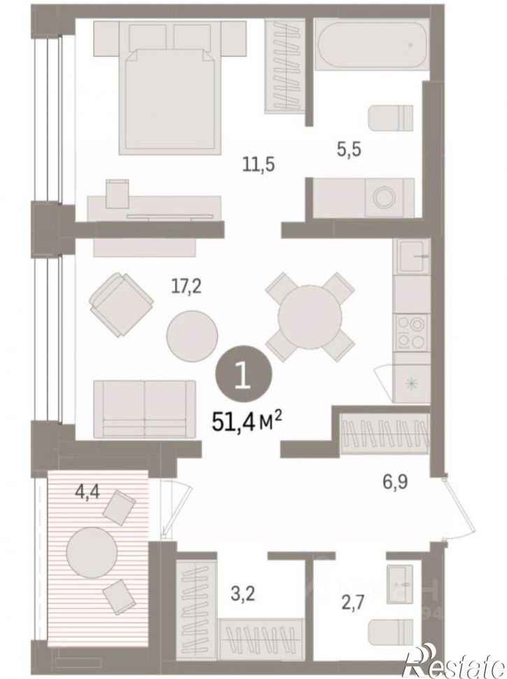 2-комн квартира в новом доме ул Урайская, 67,  д. 67