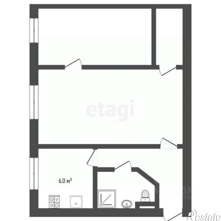2-комн квартира ул Володарского, 34,  д. 34