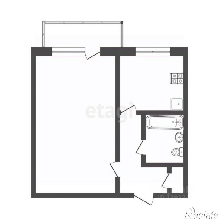 1-комн квартира ул Станционная, 16б,  д. 16б