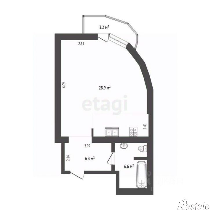 1-комн квартира ул Энергостроителей, 22,  д. 22