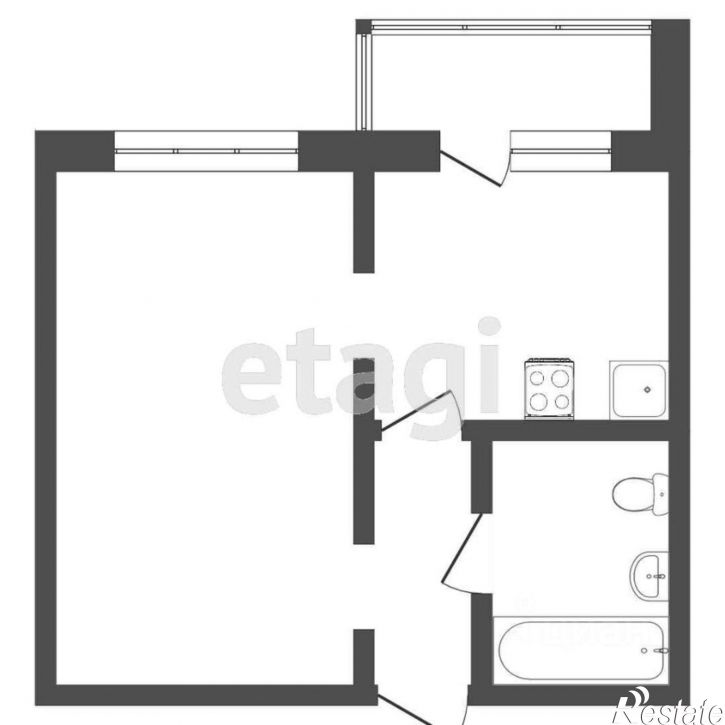 1-комн квартира ул Федюнинского, 56,  д. 56
